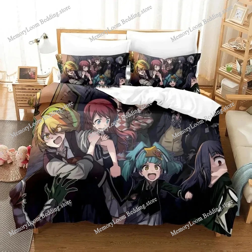Home Landing Textiles - 3Dプリントアニメゾンビランドサガ寝具セット男の子女の子ツインクイーンサイズ布団カバー枕カバーベッド子供大人ホームテキスタイル