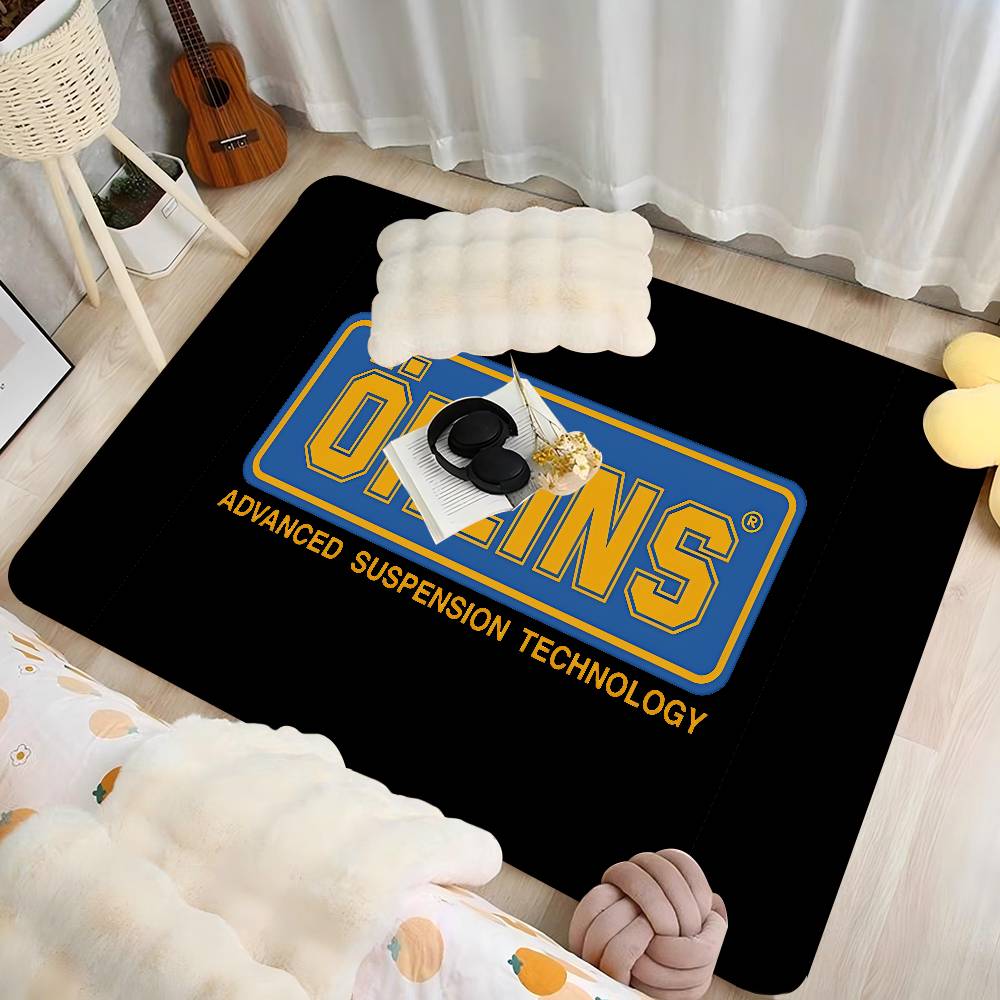 Home Textiles Logo - オーリンズロゴフロアマットレトロマルチチョイスリビングルームキッチンラグ滑り止めモダンホームデコレーション