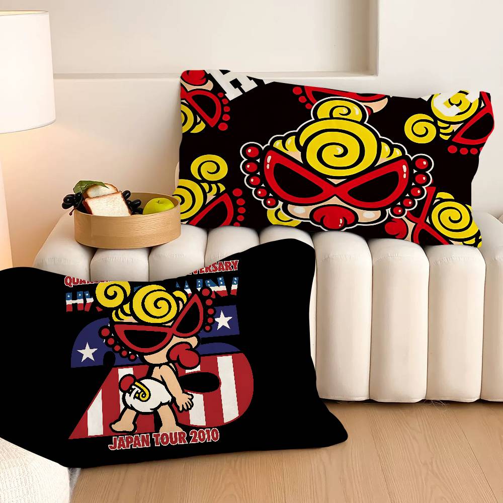 Home Textiles Logo - 人気のストリートロゴ H-Hysteric M-Mini 速乾性ポリエステル枕パッド - 旅行と家庭の両方に使用可能、軽量でコンパクト