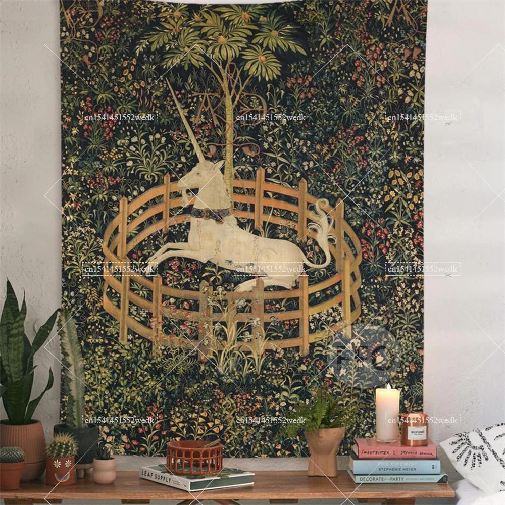 Home Textiles Towel - 壁のタペストリーカバー、ビーチタオル、ピクニックヨガマット、美的家の装飾、部屋のためのヴィンテージの絵画