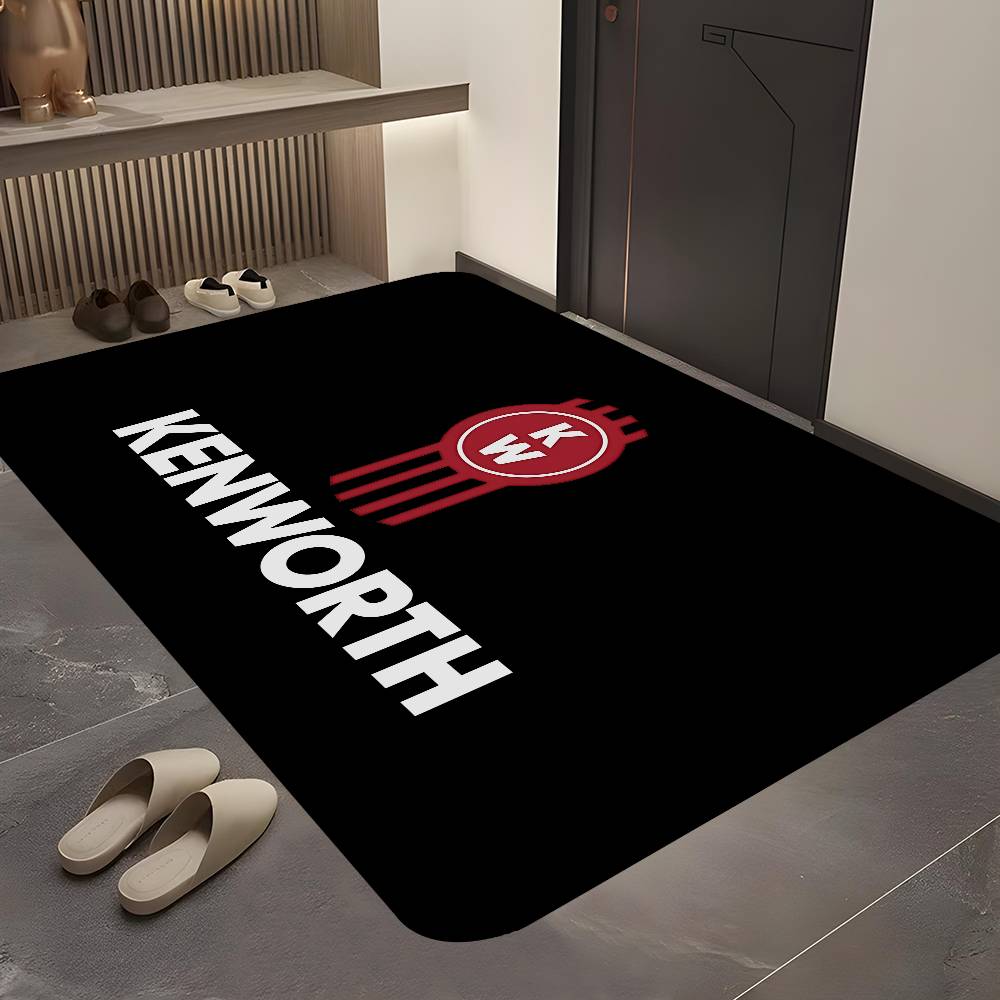 Home Textiles Logo - KENWORTHロゴ バスマット 北欧スタイル ホームドアマット バスルーム・トイレマット 寝室用ウェルカムドアマット