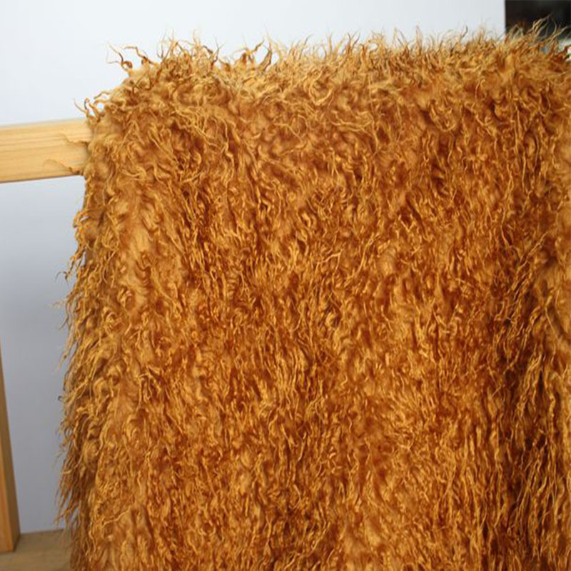 Home Textiles Photos - 良い5cm毛深いキャメルビーチウールぬいぐるみフェイクファー生地、縫製素材、DIY服の装飾、写真毛布布、150x50cm、1個