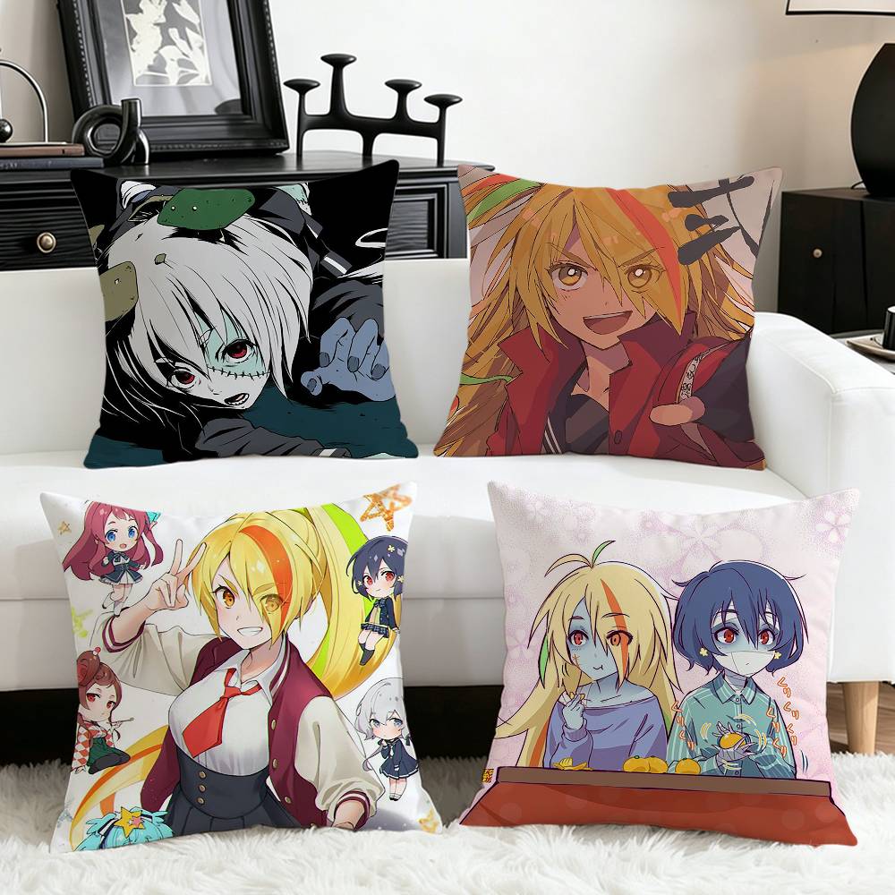 Home Landing Textiles - アニメ ZOMBIE-LAND-SAGA さまざまなサイズの正方形枕カバー 車用 ホームベッドルーム装飾用