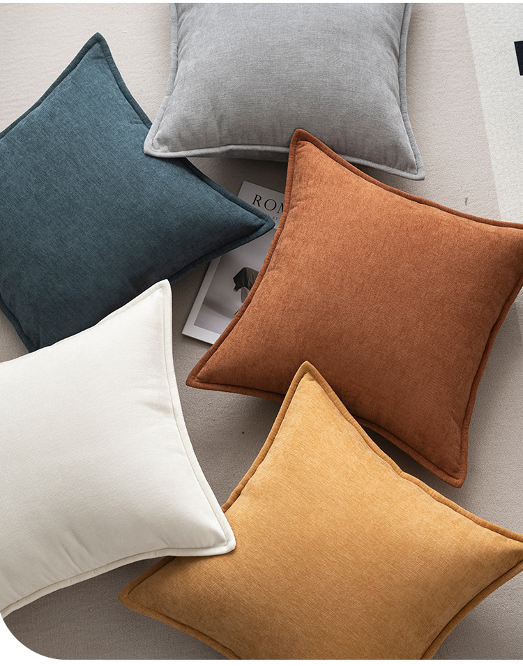 レトロなソフトシェニール素材のクッションカバー、エレガントな - Pillow Cover 20X20 のレビューと価格
