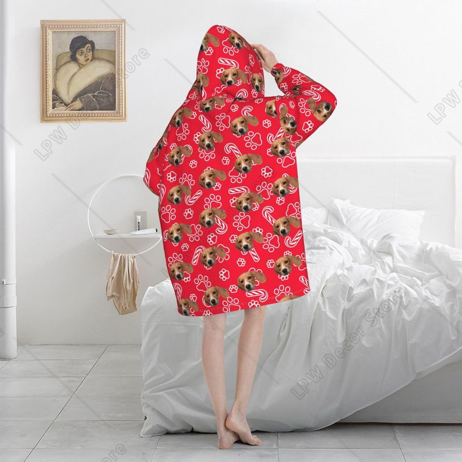 カスタムウェアラブルブランケットフーディー、パーソナライズさ - Home Textiles Photos のレビューと価格