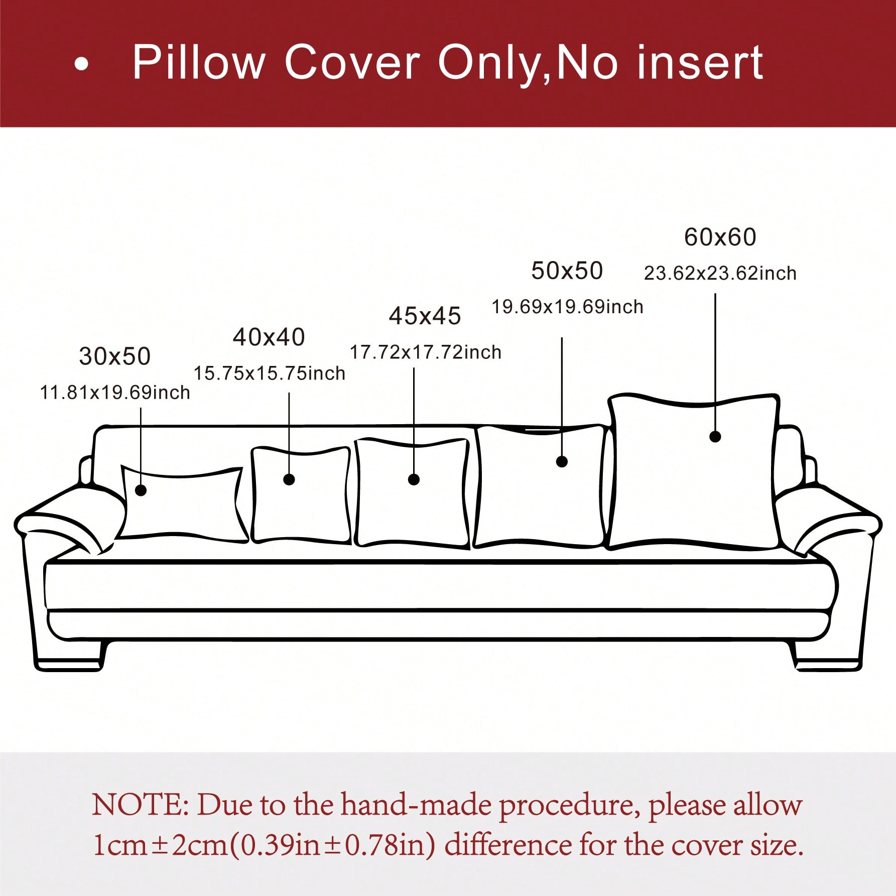 1 個カーキシェニールクッションカバー 30 × 50 セン - Pillow Cover 20X20 のレビューと価格