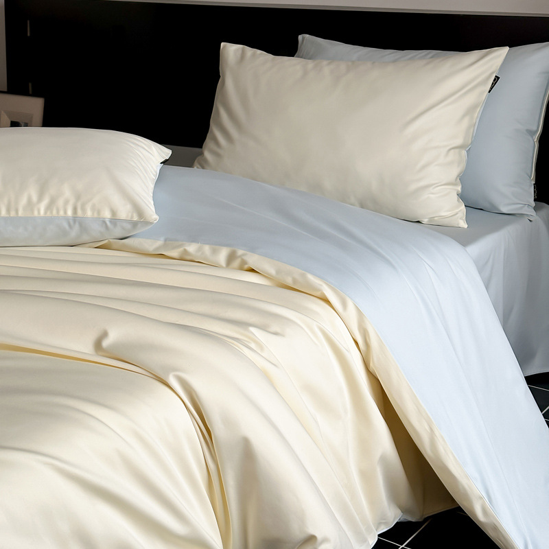 100% エジプト綿パッチワークシルキー布団カバー寝具セット - Home Textiles Bedding のレビューと価格