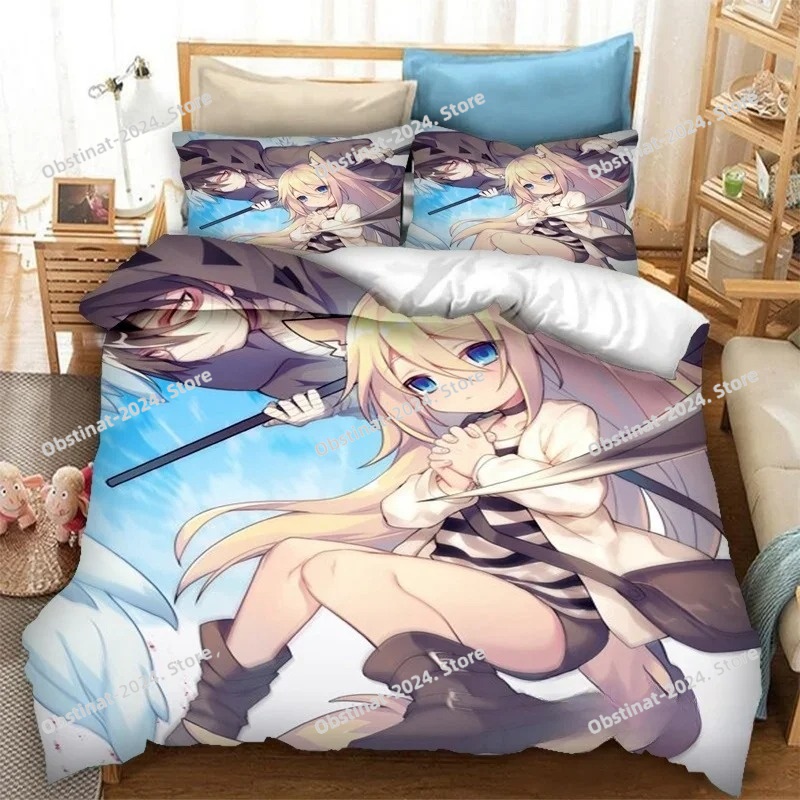 3D プリントアニメ死の天使寝具セット布団カバー枕カバーワン - Home Textiles Bedding のレビューと価格