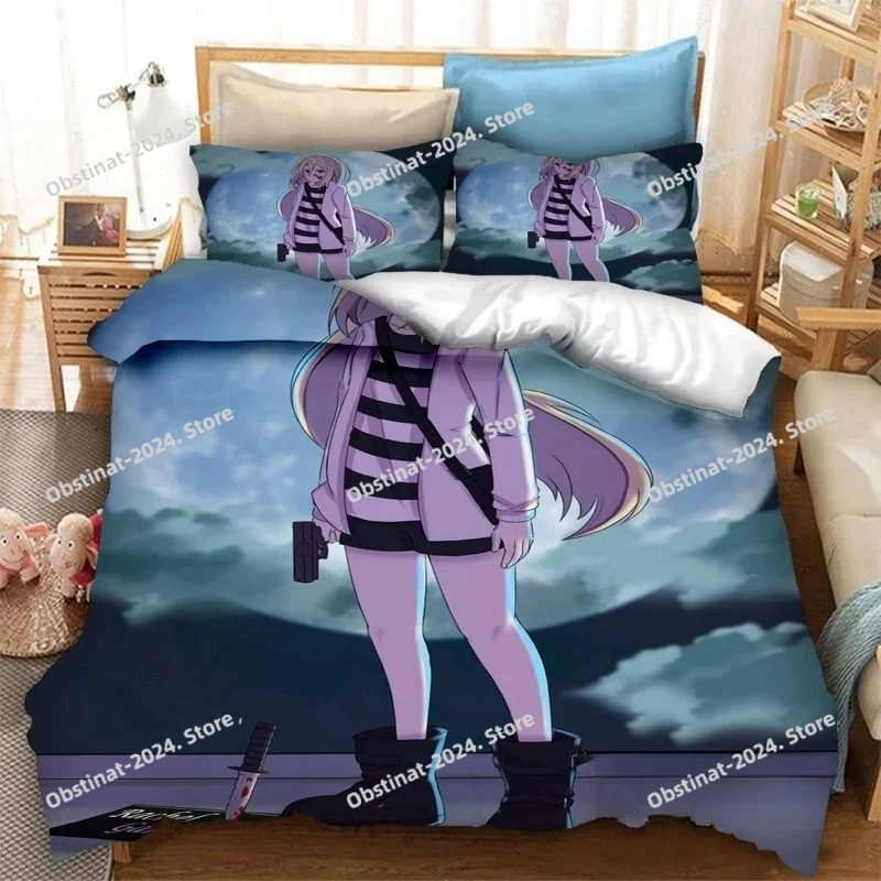 3D プリントアニメ死の天使寝具セット布団カバー枕カバーワン - Home Textiles Bedding のレビューと価格