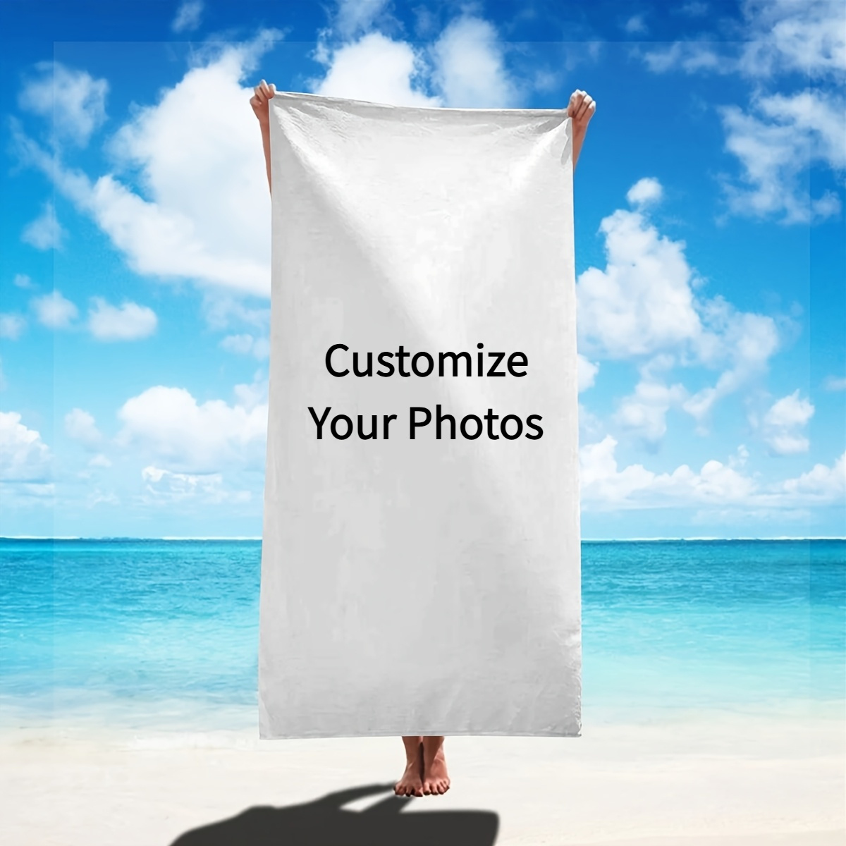カスタムパーソナライズされた写真ビーチタオル夏海 Cueto - Home Textiles Photos のレビューと価格