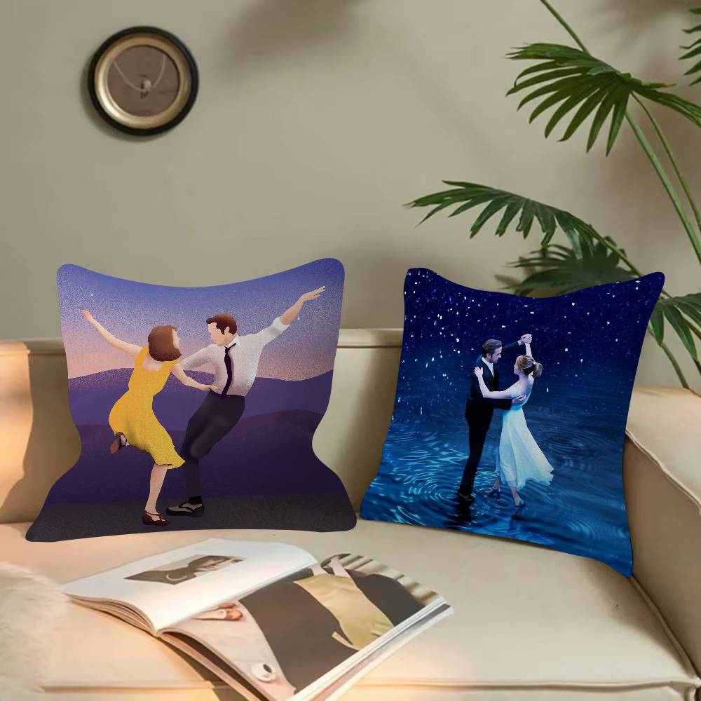 映画ラ・ラ・ランド漫画シリーズ正方形枕カバーソフトウエストソ - Home Landing Textiles のレビューと価格