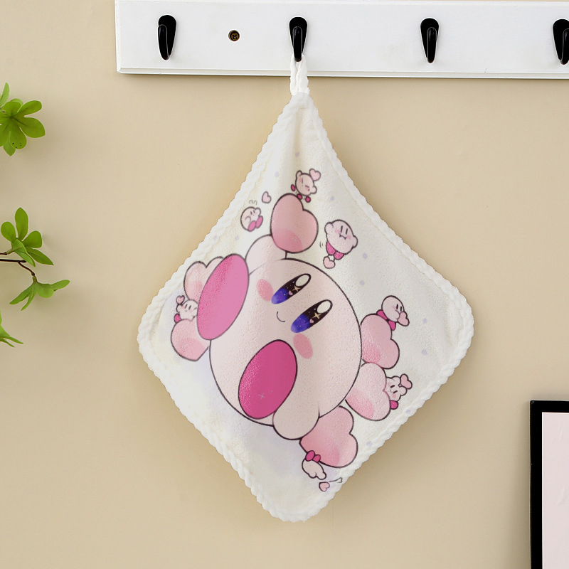 カービィのハンドタオル キッチン バスルーム 日用品 かわい - Home Textiles Towel のレビューと価格