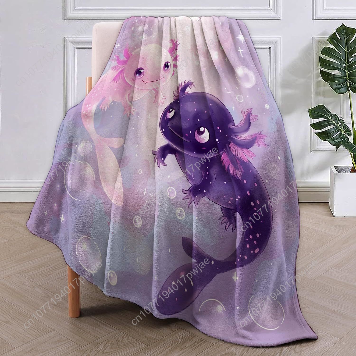アホロートルブランケットかわいいアホロートルフランネルスロー - Home Textiles Towel のレビューと価格