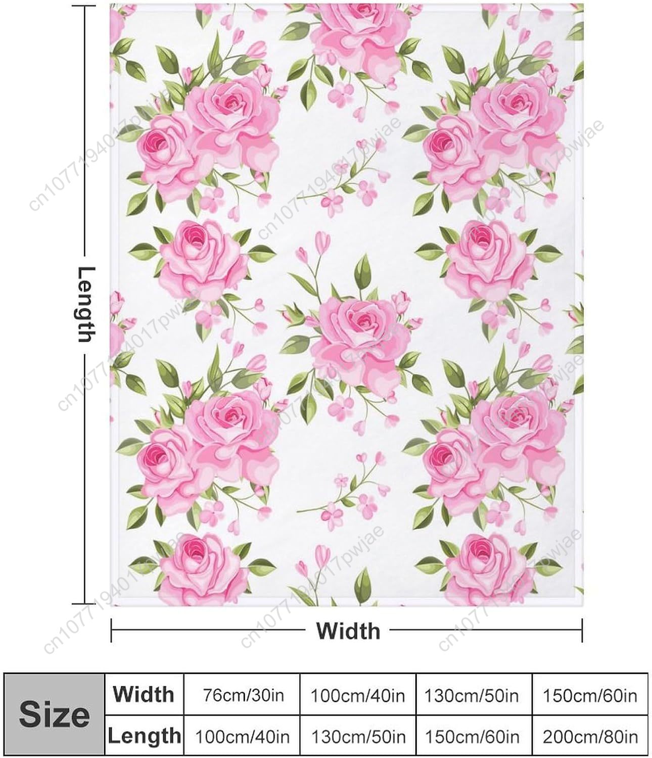 ピンクの花柄スローブランケット 花柄装飾 女性男性へのギフト - Home Textiles Towel のレビューと価格