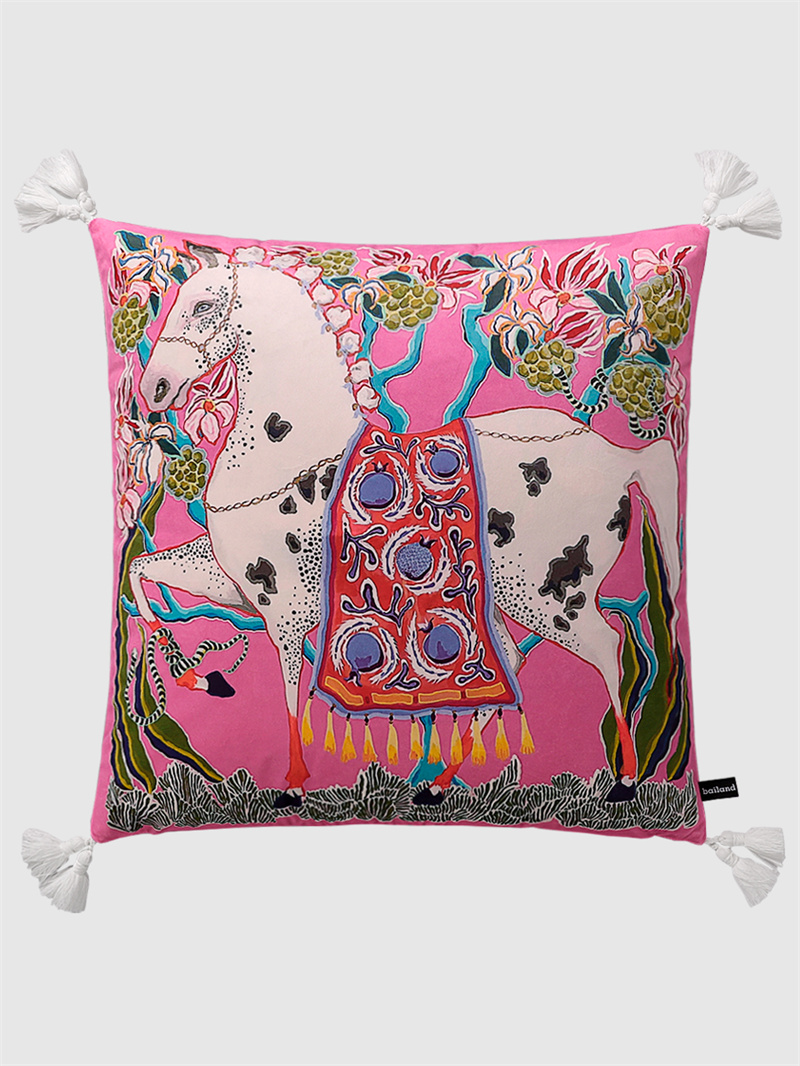 シノワズリ ゼブラ柄 アジアの牡丹柄 クッションカバー 高級 - Pillow Cover 20X20 のレビューと価格