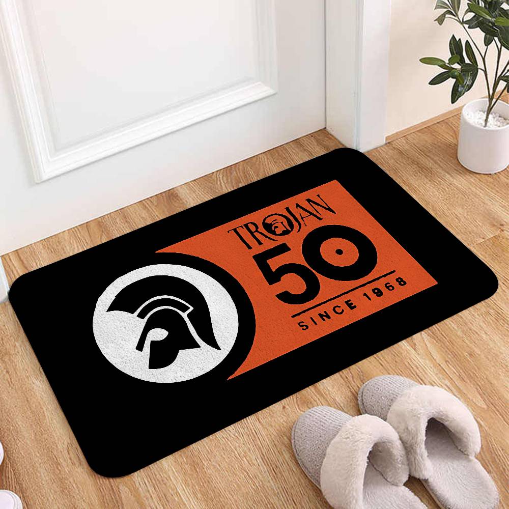 Trojans-Records-ロゴ フロアマット ホームラ - Home Textiles Logo のレビューと価格