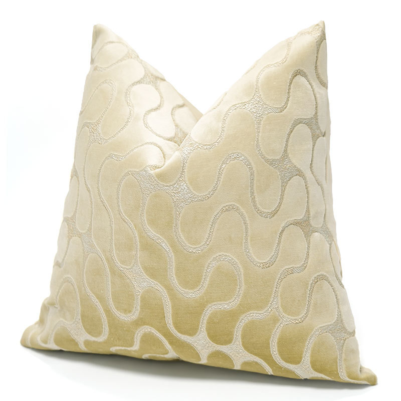 1pc 厚いベルベットクッションカバーハイエンド幾何学模様の - Pillow Cover 20X20 のレビューと価格