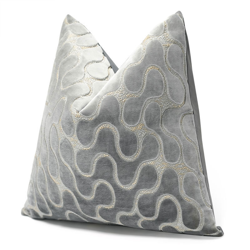 1pc 厚いベルベットクッションカバーハイエンド幾何学模様の - Pillow Cover 20X20 のレビューと価格