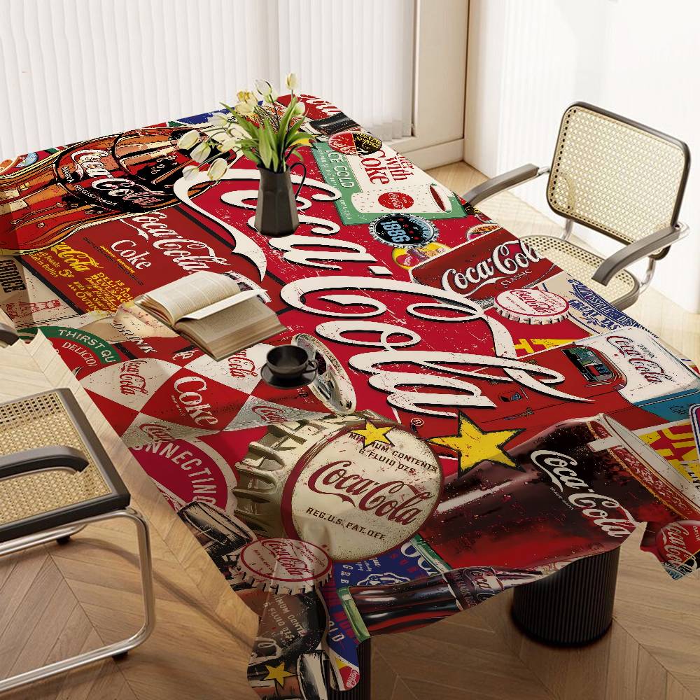 C-COCA ロゴ C-COLAS 長方形テーブルクロス プ - Home Textiles Logo のレビューと価格