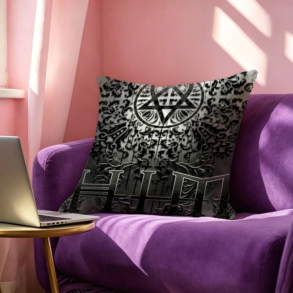 ロック H-HIM バンドアニメ写真正方形両面プリント枕カバ - Home Textiles Photos のレビューと価格