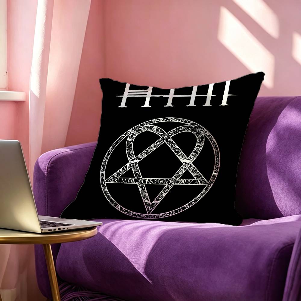 ロック H-HIM バンドアニメ写真正方形両面プリント枕カバ - Home Textiles Photos のレビューと価格