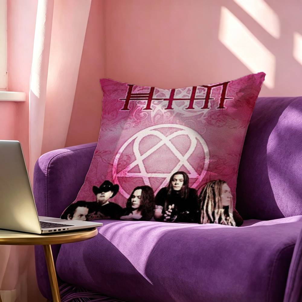 ロック H-HIM バンドアニメ写真正方形両面プリント枕カバ - Home Textiles Photos のレビューと価格
