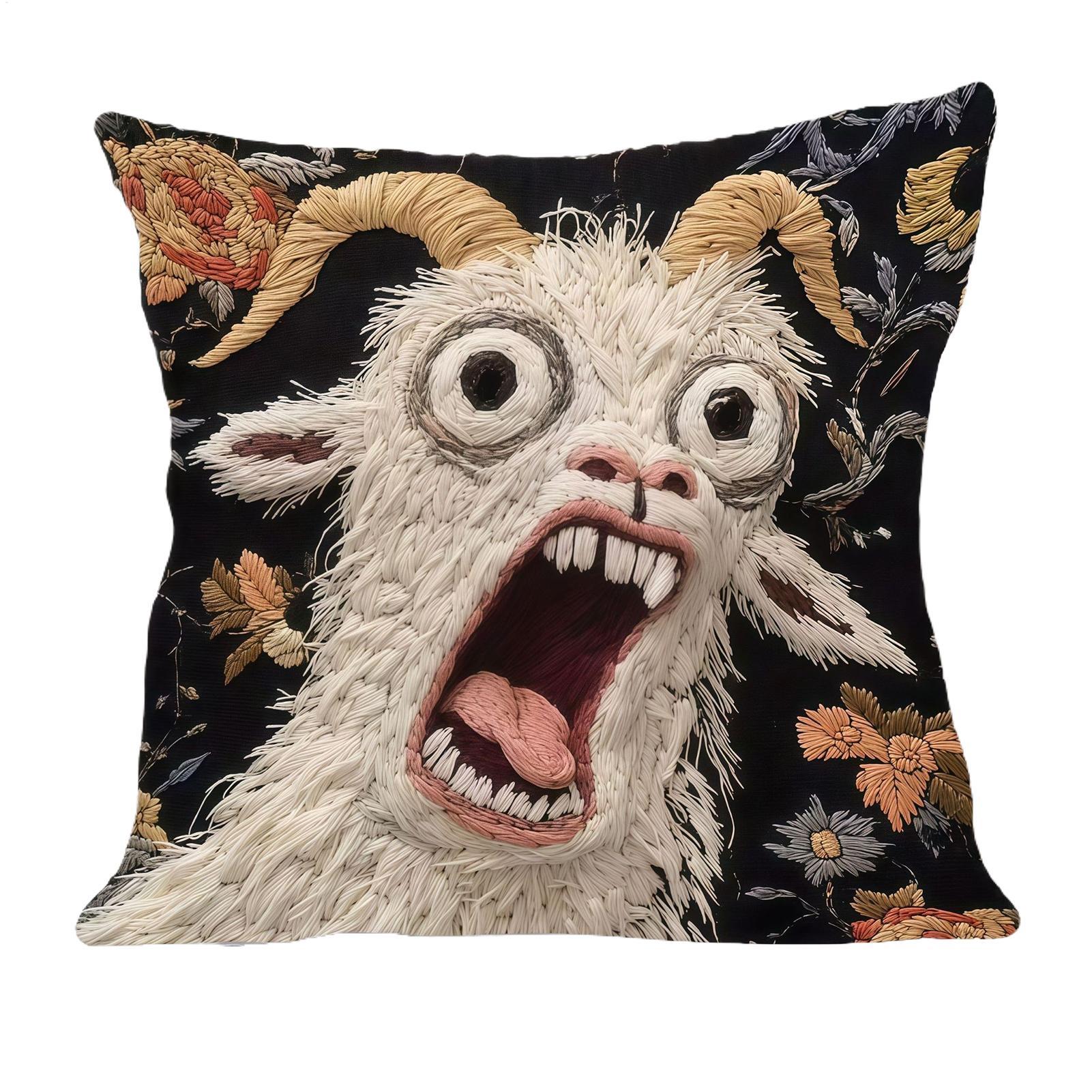 45x45cm スクリーミングゴート枕カバー ソフトプロテク - Pillow Cover 20X20 のレビューと価格