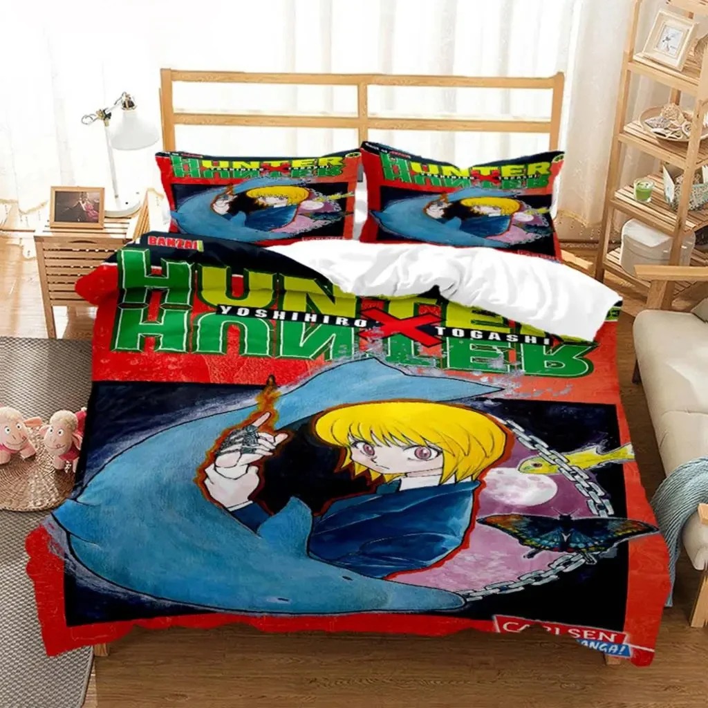 3Dプリントアニメハンターハンター寝具セット男の子女の子ツイ - Home Textiles Bedding のレビューと価格