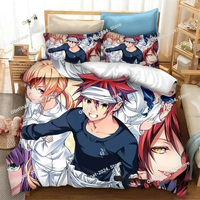 3Dアニメ食戟のソーマ！ 食戟のソーマ寝具セット布団カバー寝 - Home Textiles Bedding のレビューと価格