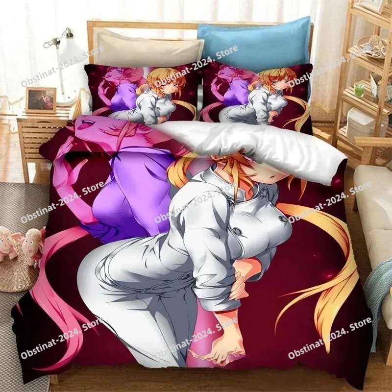 3Dアニメ食戟のソーマ！ 食戟のソーマ寝具セット布団カバー寝 - Home Textiles Bedding のレビューと価格